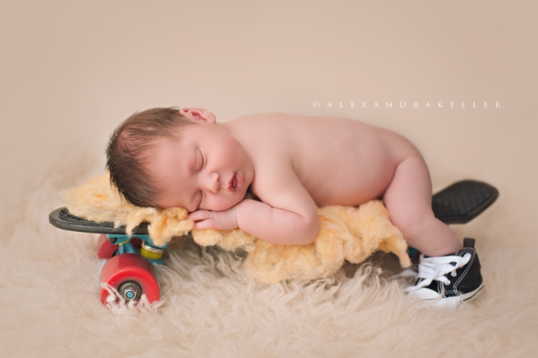 newborn-on-skateboard